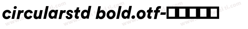circularstd bold.otf字体转换